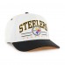 Бейсболка Pittsburgh Steelers 47 White/Black Roscoe Two-Toned Hitch