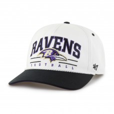 Бейсболка Baltimore Ravens 47 White/Black Roscoe Two-Toned Hitch