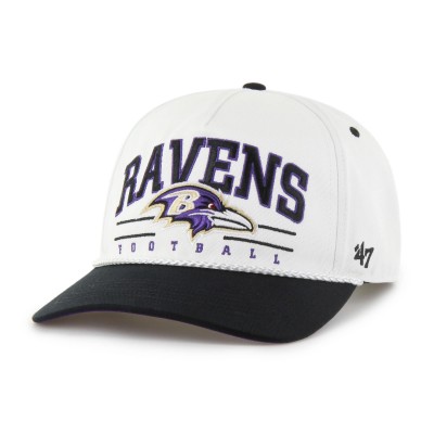 Бейсболка Baltimore Ravens 47 White/Black Roscoe Two-Toned Hitch