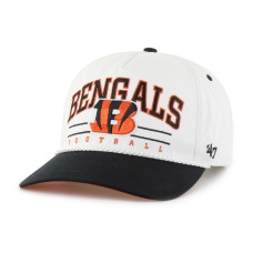 Бейсболка Cincinnati Bengals 47 White/Black Roscoe Two-Toned Hitch Бейсболка Cincinnati Bengals 47 White/Black Roscoe Two-Toned Hitch