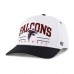 Бейсболка Atlanta Falcons 47 White/Black Roscoe Two-Toned Hitch