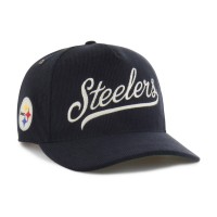 Бейсболка Pittsburgh Steelers 47 Black Golden Age Corduroy Hitch
