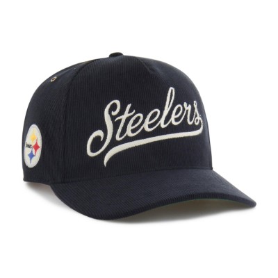 Бейсболка Pittsburgh Steelers 47 Black Golden Age Corduroy Hitch