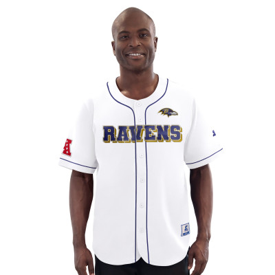 Джерси Baltimore Ravens Starter White Relay Full-Button Baseball