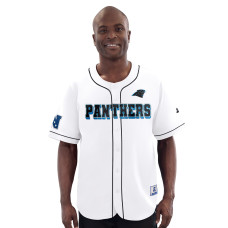 Джерси Carolina Panthers Starter White Relay Full-Button Baseball