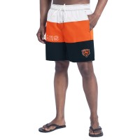 Шорты Chicago Bears G-III Sports by Carl Banks Navy/Orange Sunrise Volley Swim