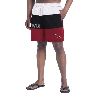 Arizona Cardinals G-III Sports by Carl Banks Cardinal/Black Sunrise Volley Swim Shorts