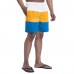 Los Angeles Chargers G-III Sports by Carl Banks Powder Blue/Gold Sunrise Volley Swim Shorts