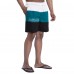 Jacksonville Jaguars G-III Sports by Carl Banks Black/Teal Sunrise Volley Swim Shorts