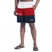 New England Patriots G-III Sports by Carl Banks Navy/Red Sunrise Volley Swim Shorts