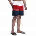 New England Patriots G-III Sports by Carl Banks Navy/Red Sunrise Volley Swim Shorts