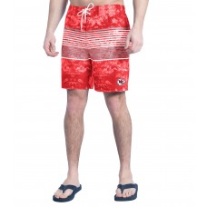 Kansas City Chiefs G-III Sports by Carl Banks Red/Gray Horizon Volley Swim Shorts