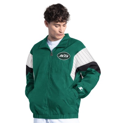 New York Jets Starter Green Yard Line Full-Zip Jacket