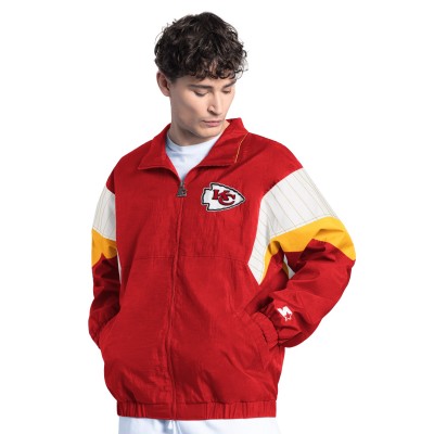 Kansas City Chiefs Starter Red Yard Line Full-Zip Jacket