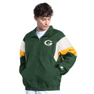 Толстовка на молнии Green Bay Packers Starter Green Yard Line