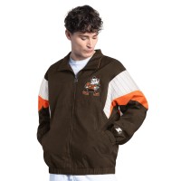 Куртка Cleveland Browns Starter Brown Yard Line Vintage Logo