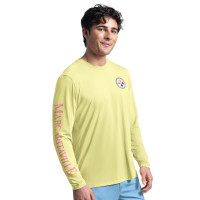 Pittsburgh Steelers G-III Sports by Carl Banks Yellow Margaritaville Rock Harbor Long Sleeve Rashguard Top