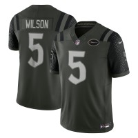Игровая джерси New York Jets Garrett Wilson Nike Gotham Green 2025 Rivalries Collection Limited