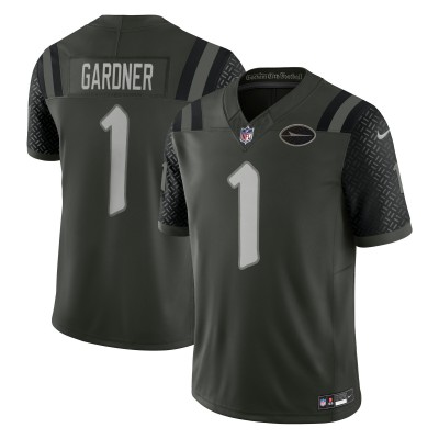 Игровая джерси New York Jets Ahmad Sauce Gardner Nike Gotham Green 2025 Rivalries Collection Limited