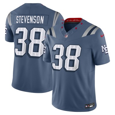 Игровая джерси New England Patriots Rhamondre Stevenson Nike Storm Blue 2025 Rivalries Collection Limited
