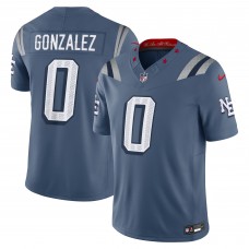 Игровая джерси New England Patriots Christian Gonzalez Nike Storm Blue 2025 Rivalries Collection Limited