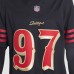 Игровая джерси San Francisco 49ers Nick Bosa Nike Black 2025 Rivalries Collection Limited