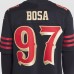 Игровая джерси San Francisco 49ers Nick Bosa Nike Black 2025 Rivalries Collection Limited