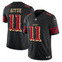 Игровая джерси San Francisco 49ers Brandon Aiyuk Nike Black 2025 Rivalries Collection Limited