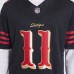 Игровая джерси San Francisco 49ers Brandon Aiyuk Nike Black 2025 Rivalries Collection Limited
