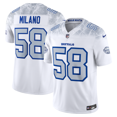 Джерси Buffalo Bills Matt Milano Nike White 2025 Rivalries Collection Stitched Limited