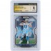 Justin Herbert Los Angeles Chargers Autographed 2020 Panini Prizm Light Blue Ink #325 CGC Fanatics Witnessed Authenticated 9/10 Rookie Card