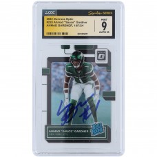 Ahmad Sauce Gardner New York Jets Autographed 2022 Panini Donruss Optic #228 CGC Fanatics Witnessed Authenticated 9/10 Rookie Card Ahmad Sauce Gardner New York Jets Autographed 2022 Panini Donruss Optic #228 CGC Fanatics Witnessed Authenticated 9/10 Rookie Card