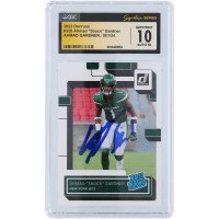 Ahmad Sauce Gardner New York Jets Autographed 2022 Panini Donruss #328 CGC Fanatics Witnessed Authenticated 10/10 Rookie Card