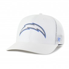 Los Angeles Chargers 47 White Snowball Trophy Stretch Fit Hat Los Angeles Chargers 47 White Snowball Trophy Stretch Fit Hat