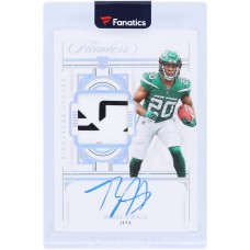 Breece Hall New York Jets Autographed 2022 Panini Flawless Black Box Signature Gloves 2 Color Relic #SG-BH #1/1 Rookie Card Breece Hall New York Jets Autographed 2022 Panini Flawless Black Box Signature Gloves 2 Color Relic #SG-BH #1/1 Rookie Card