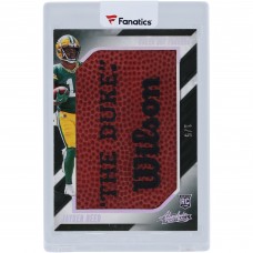 Jayden Reed Green Bay Packers 2023 Panini Absolute Jumbo Football Duke Wilson Relic #JUM-19 #1/5 Rookie Card