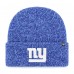 New York Giants 47 Heather Blue Brain Freeze Cuffed Knit Hat
