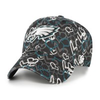 Бейсболка Girls Toddler Philadelphia Eagles 47 Black Mural Clean Up