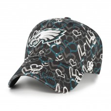 Бейсболка Girls Toddler Philadelphia Eagles 47 Black Mural Clean Up