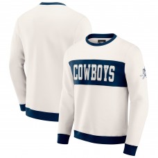 Кофта Dallas Cowboys Darius Rucker Collection by Fanatics Cream Colorblock Crewneck