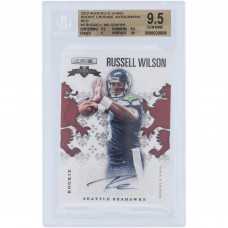 Russell Wilson Seattle Seahawks Autographed 2012 Panini Rookies & Stars Red #5 #37/199 BGS Authenticated 9.5/10 Rookie Card - 9.5,9.5,9,10 Subgrades