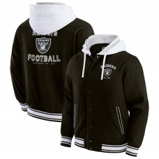 Las Vegas Raiders Darius Rucker Collection by Fanatics Black Full-Snap Hoodie Jacket