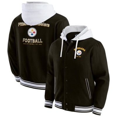 Куртка на кнопках Pittsburgh Steelers Darius Rucker Collection by Fanatics Black