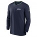 Seattle Seahawks Nike College Navy Coach Half-Zip Sweatshirt