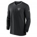 Las Vegas Raiders Nike Black Coach Half-Zip Sweatshirt