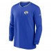 Los Angeles Rams Nike Coach Half-Zip Sweatshirt - Royal