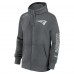 New England Patriots Nike Gray Statement Full-Zip Hoodie