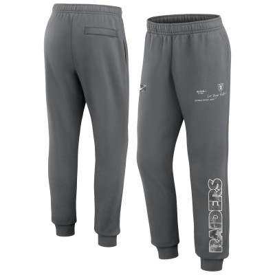 Las Vegas Raiders Nike Gray Club Fleece Joggers