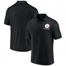 Pittsburgh Steelers Fanatics Black Lockup Polo