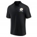 Pittsburgh Steelers Fanatics Black Lockup Polo